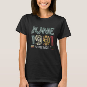 1991年6月生まれの誕生ことわざ Tシャツ