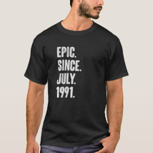 1991年7月以来31歳の31誕生日エピック Tシャツ