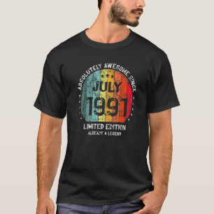 1991年7素晴らし月以来絶対に男の女性誕生 Tシャツ