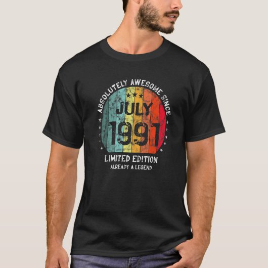 1991年7素晴らし月以来絶対に男の女性誕生 Tシャツ (正面)