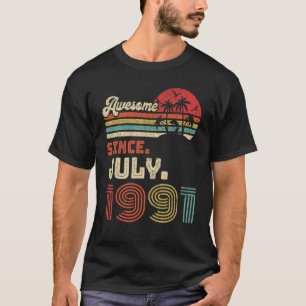 1991年7素晴らし月31日誕生日 Tシャツ