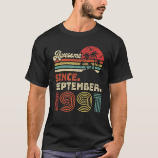 1991年9月以素晴らし降31歳 Tシャツ