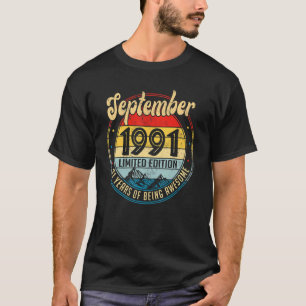 1991年9月31日誕生日31歳 Tシャツ