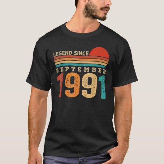 1991年9月31日Birから31歳の伝説 Tシャツ (正面)