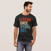 1991年9月31日Birから31歳の伝説 Tシャツ (正面フル)
