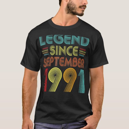 1991年9月31日Birから31歳の伝説 Tシャツ (正面)