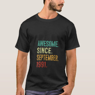 1991年9素晴らし月以来32番目の誕生日32年 Tシャツ