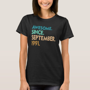 1991年9素晴らし月1日31歳 Tシャツ