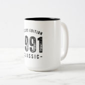 1991年 クラシックな誕生年 ツートーンマグカップ (正面右)