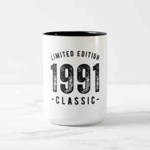 1991年 クラシックな誕生年 ツートーンマグカップ