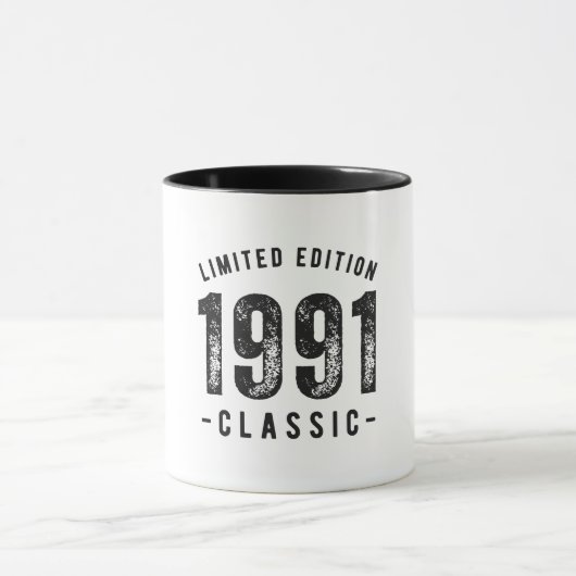 1991年 クラシックな誕生年 マグカップ (中央)