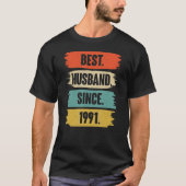 1991最高の年の夫ヴィンテージ31世の結婚アニヴ Tシャツ (正面)