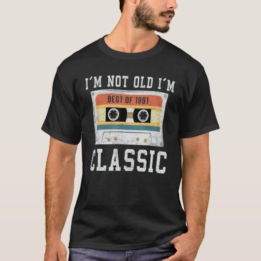 1991最高の年の男性のBDay Tシャツ (正面)