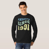 1991素晴らし年からヴィンテージレトロ誕生日 Tシャツ (正面フル)
