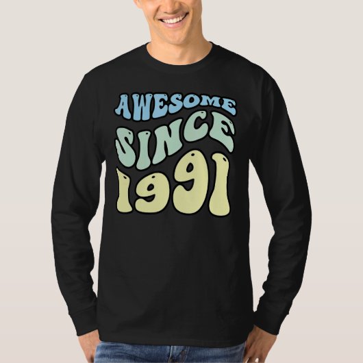 1991素晴らし年からヴィンテージレトロ誕生日 Tシャツ (正面)