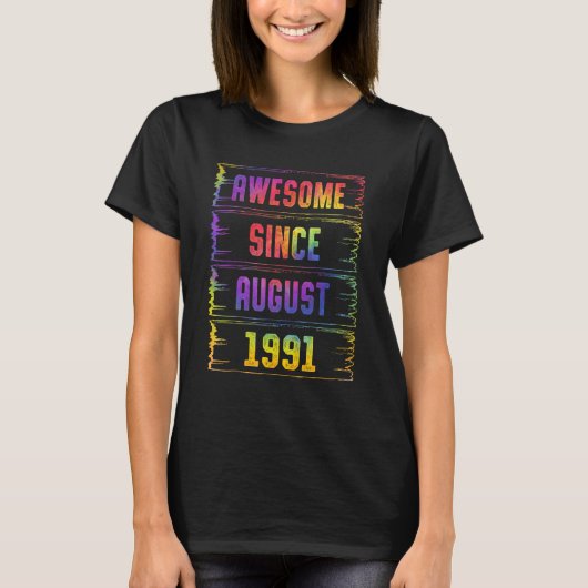 1991素晴らし年32歳32歳から Tシャツ (正面)