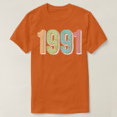 1991誕生年 Tシャツ (デザイン正面)