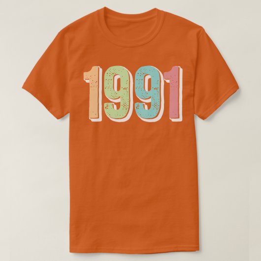 1991誕生年 Tシャツ (デザイン正面)