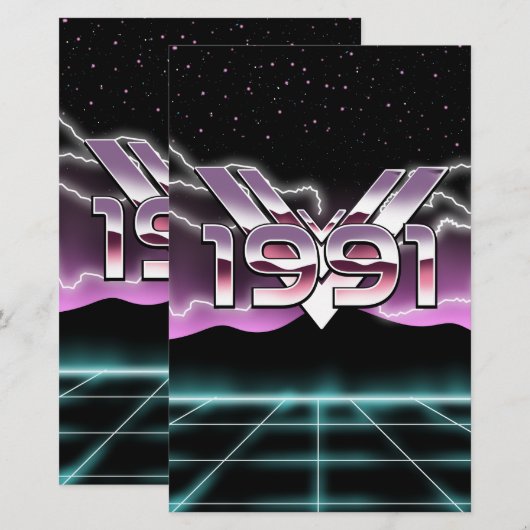 1991 テクノワール 便箋 (正面/裏面)
