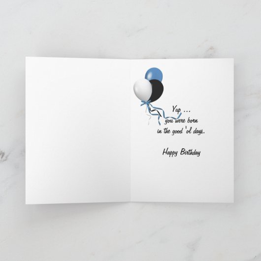 1991 BirthdayFunファクト カード (内部)