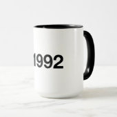 1992ハッシュタグ33誕生日記念日 マグカップ (正面右)