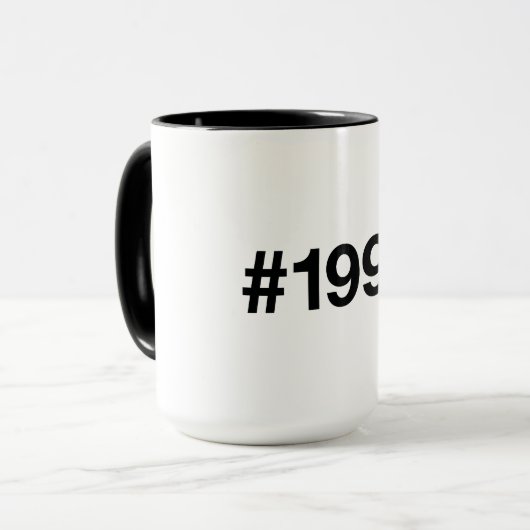1992ハッシュタグ33誕生日記念日 マグカップ (正面左)