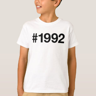 1992ハッシュタグ33誕生日記念日 Tシャツ
