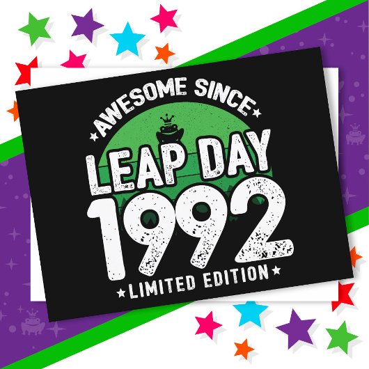 1992年うるう年2月29日生まれ最高！ ポストカード