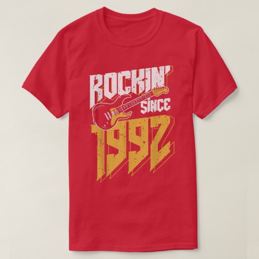 1992年からロックンロックヴィンテージファン30th Bir Tシャツ (デザイン正面)