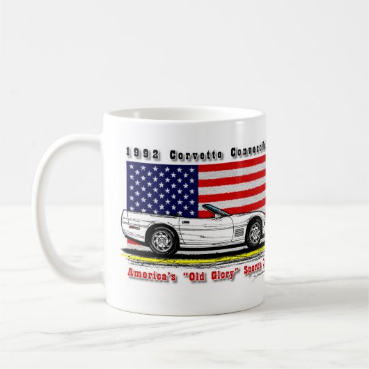 1992年のコルベットの変換可能なコーヒー・マグ コーヒーマグカップ (左)