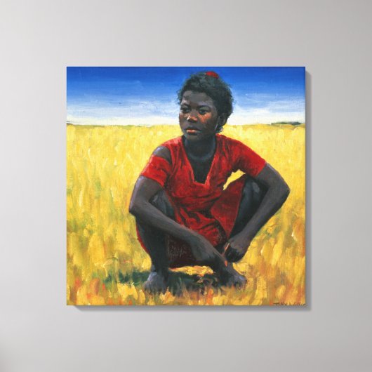 1992年の少女 キャンバスプリント (正面)