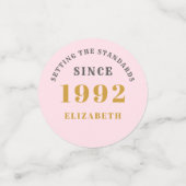 1992年の30歳の誕生日エレガント金ゴールド コンフェッティ (スモール正面)