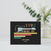 1992年の30歳の誕生日ヴィンテージ・最高のギター愛好家 インビテーションポストカード (スタンド正面)