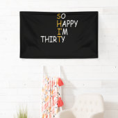 1992年の30歳の誕生日、30歳とても嬉しい 横断幕 (インサイチュ)