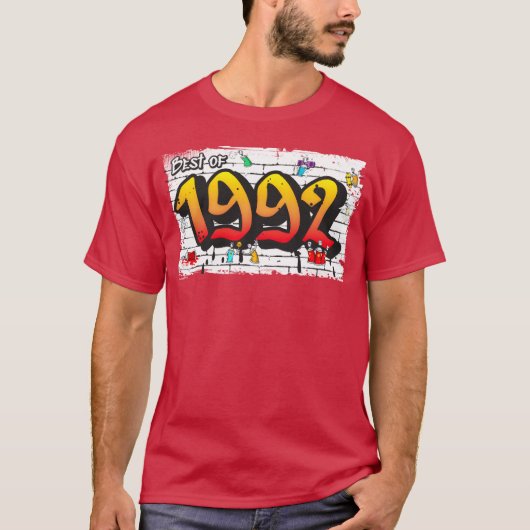1992年ベストグラフィティ 33年のボールドギフト Tシャツ (正面)