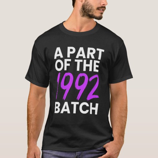 1992年卒の一部 92年生まれ おじさん Tシャツ (正面)