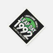 1992年素晴らし閏年日以後2月29誕生日 スタンダードカクテルナプキン (角)