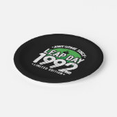 1992年素晴らし閏年日以後2月29誕生日 ペーパープレート (アングル)