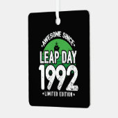1992年素晴らし閏年日以後2月29誕生日 メタルオーナメント (正面左)