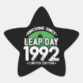 1992年素晴らし閏年日以後2月29誕生日 星シール (正面)