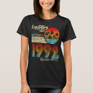 1992年10素晴らし月30誕生以来30歳 Tシャツ