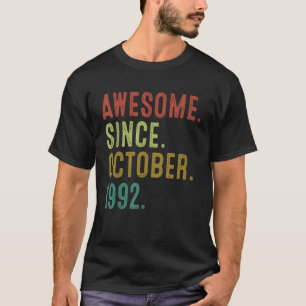 1992年10素晴らし月30誕生以来30歳 Tシャツ