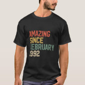 1992年2月以来の30の驚き Tシャツ (正面)