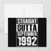 1992年29歳の誕生日 ストレートアウト ポストカード (正面/裏面)