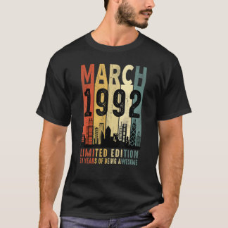 1992年3月30歳30歳 Tシャツ