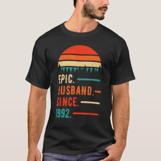 1992年30年30th's Anni以来のエピック結婚夫 Tシャツ