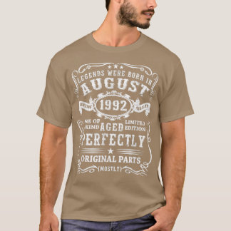 1992年30歳の30生まれ歳のバースデー威厳があるタレジェンズ Tシャツ