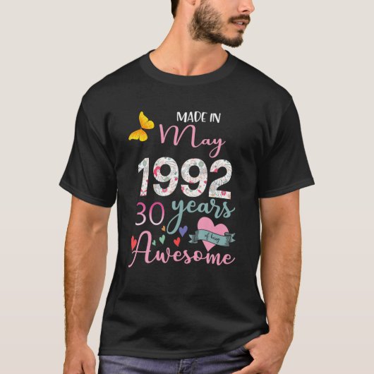 1992年5月作30歳フローラ30歳 Tシャツ (正面)