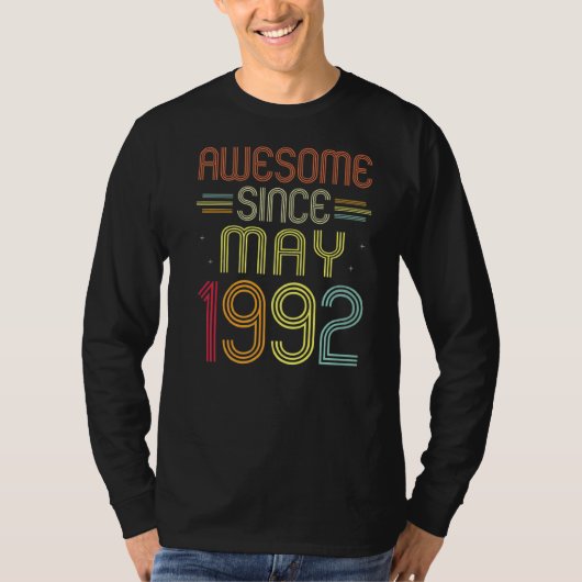 1992年5月素晴らし30歳から30歳 Tシャツ (正面)