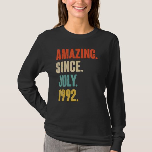 1992年7月以来の驚き30th Bir Tシャツ (正面)